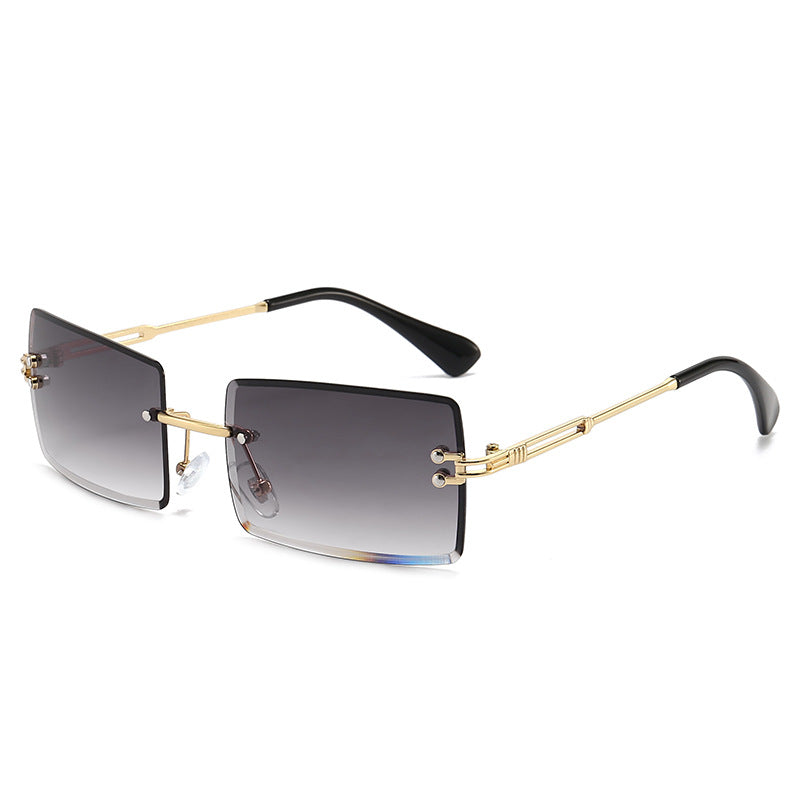 Wholesale Frameless Cut Edge Square PC Sunglasses